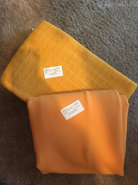 Yellow Wool Coating Fabric