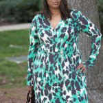 Silk Leopard Maxi Dress made with Vogue 8921